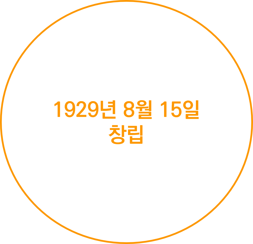 1929년 8월 15일 창립